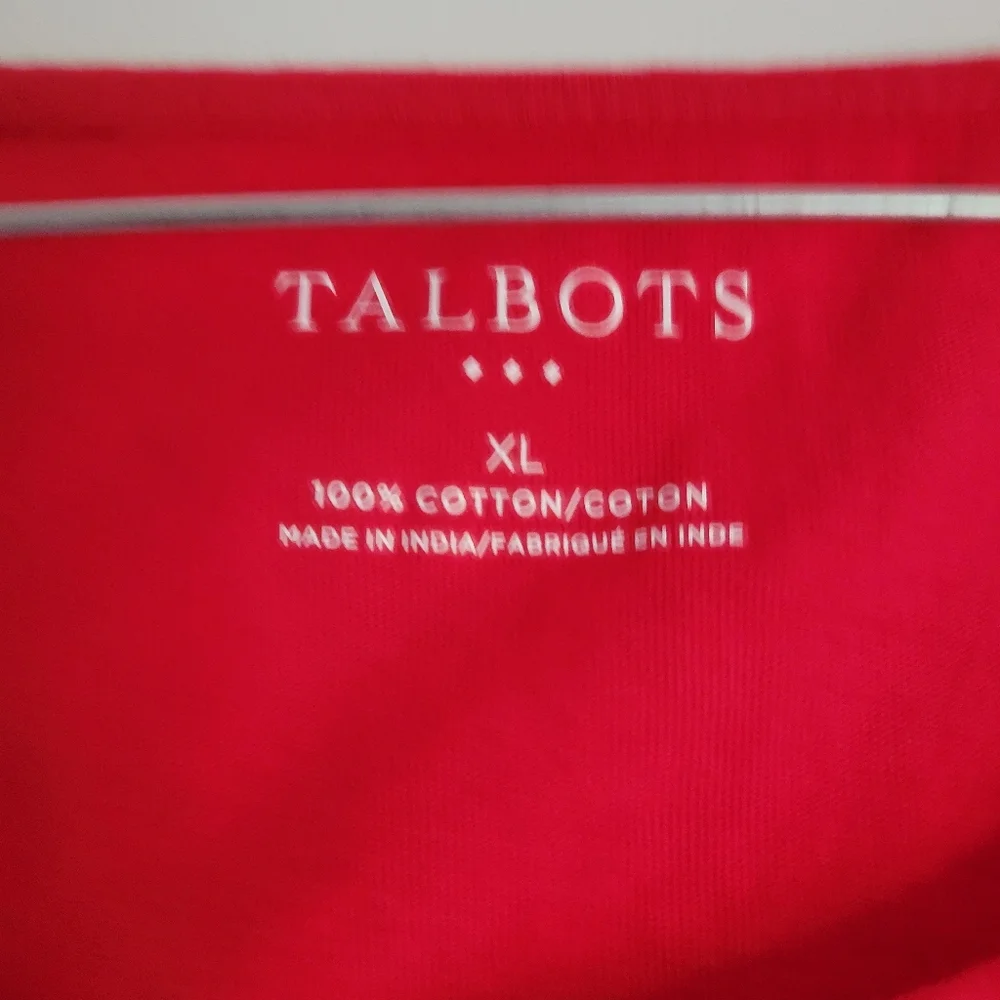 Talbots Red Sleeveless Women's Top - Picture 3 of 6